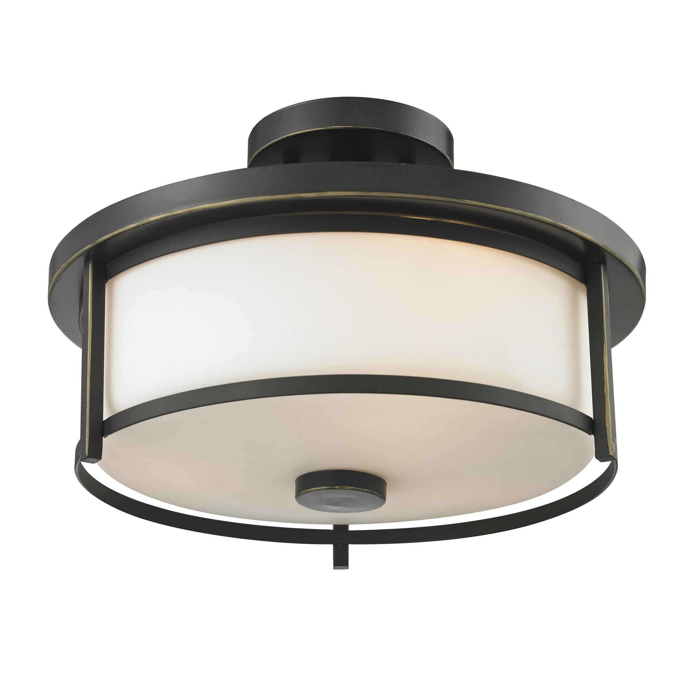 Z-Lite - 413SF14 - Two Light Semi Flush Mount - Savannah - Olde Bronze