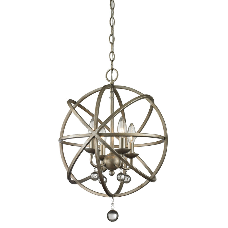Z-Lite - 415-16 - Four Light Chandelier - Acadia - Antique Silver