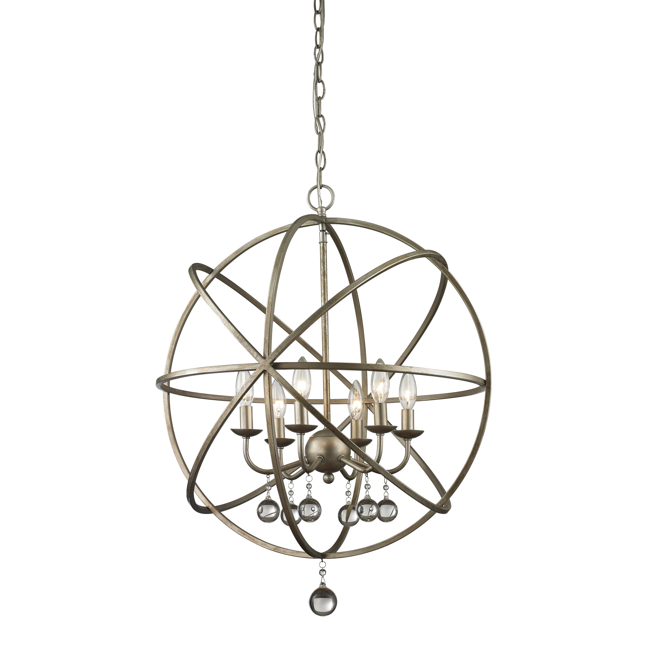 Z-Lite - 415-24 - Six Light Chandelier - Acadia - Antique Silver