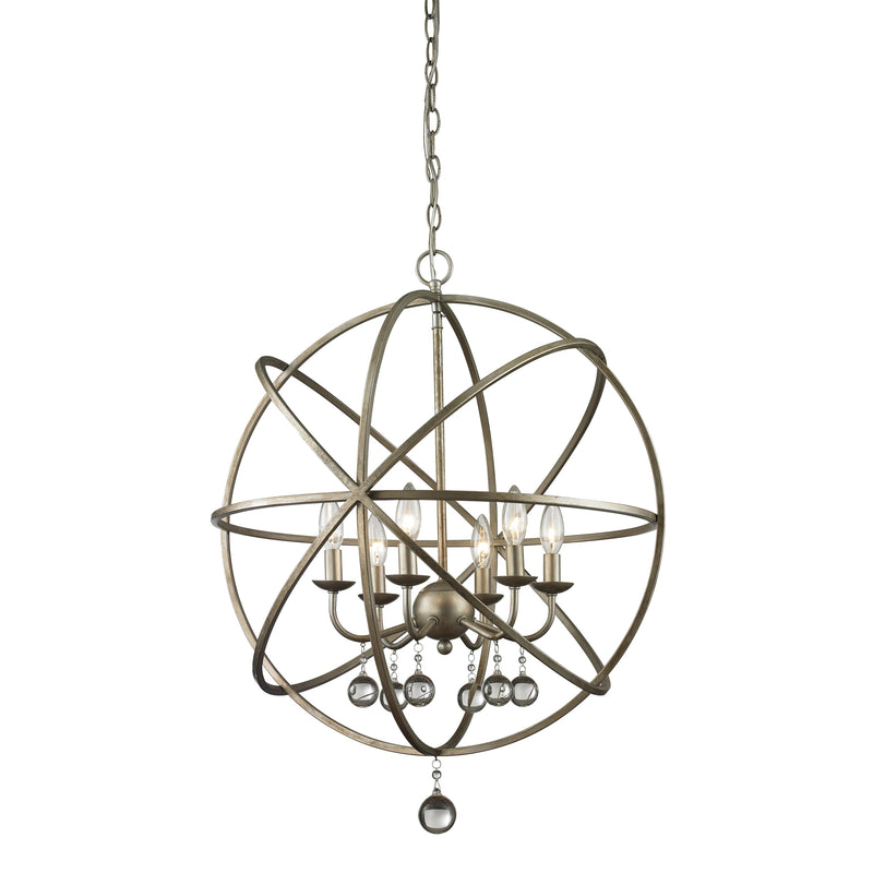 Z-Lite - 415-24 - Six Light Chandelier - Acadia - Antique Silver