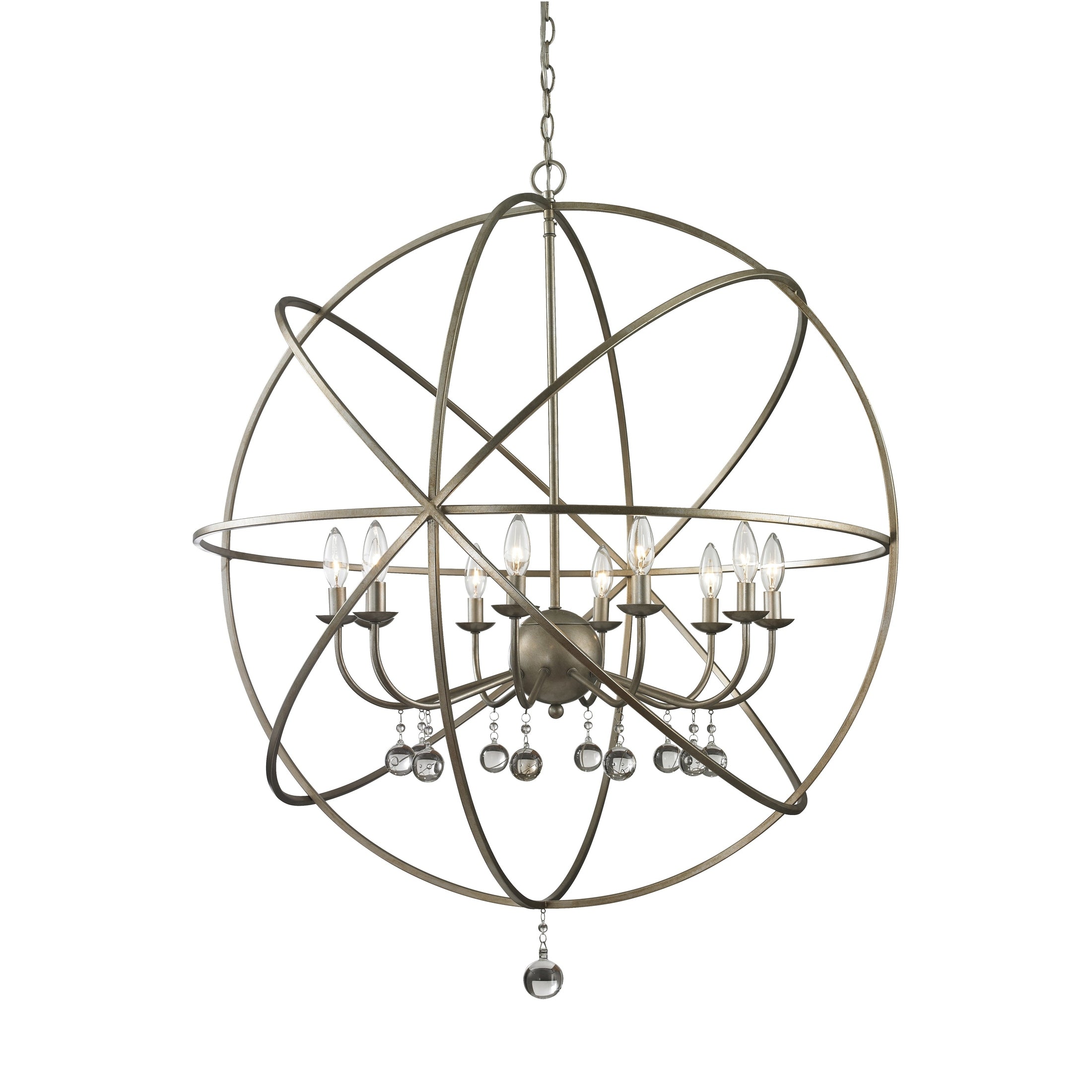 Z-Lite - 415-36 - Ten Light Chandelier - Acadia - Antique Silver
