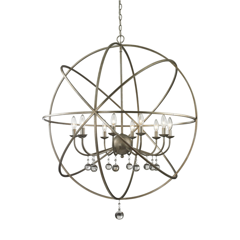 Z-Lite - 415-36 - Ten Light Chandelier - Acadia - Antique Silver