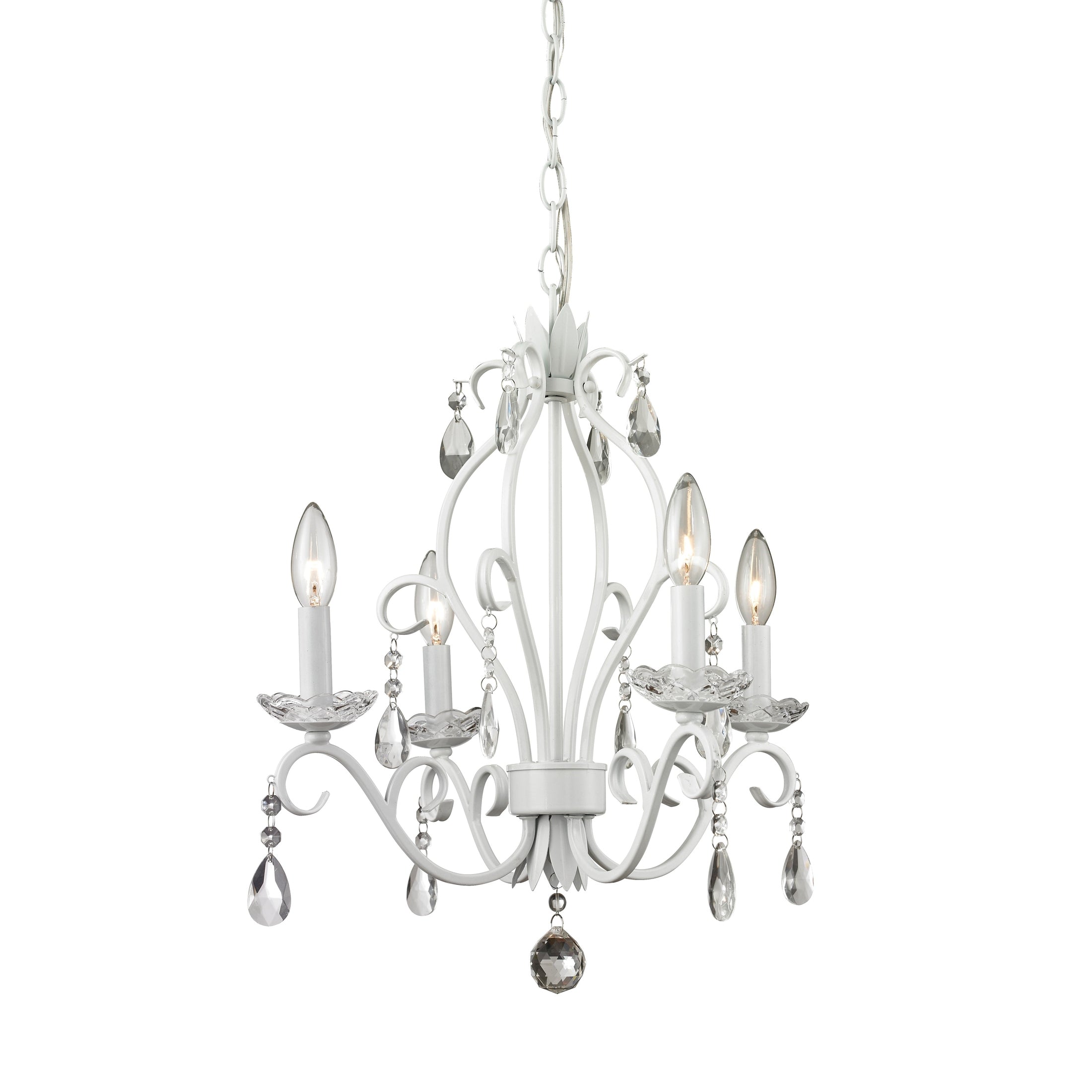 Z-Lite - 423MW - Four Light Chandelier - Princess Chandeliers - Matte White
