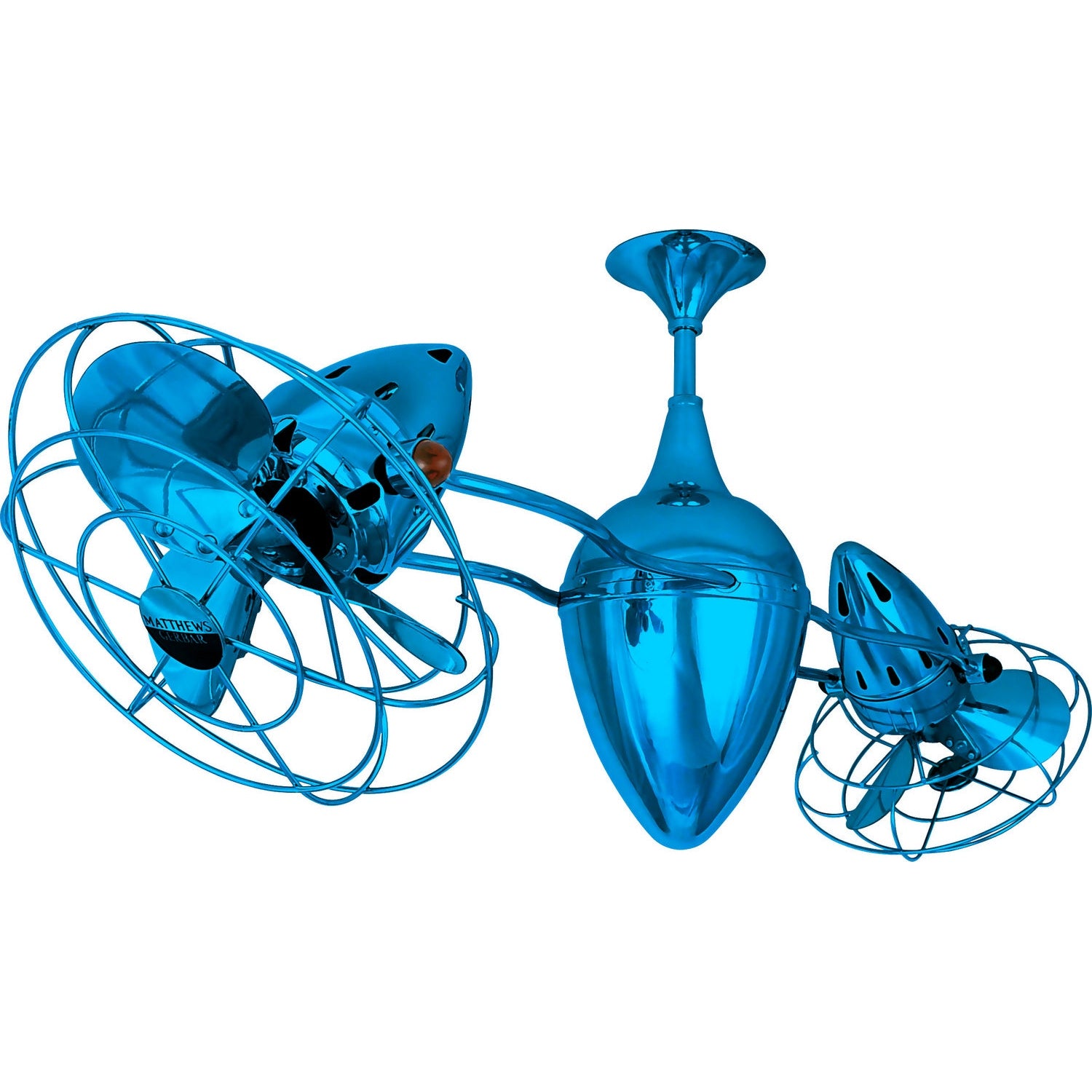 Matthews Fan Company - AR-LTBLUE-MTL - 48"Ceiling Fan - Ar Ruthiane - Agua Marinha