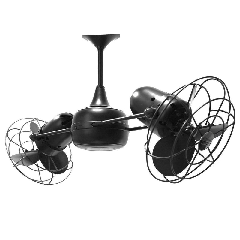 Matthews Fan Company - DD-BK-MTL - 36"Ceiling Fan - Duplo-Dinamico - Matte Black
