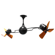 Matthews Fan Company - IV-BK-WD - 53"Ceiling Fan - Italo Ventania - Matte Black