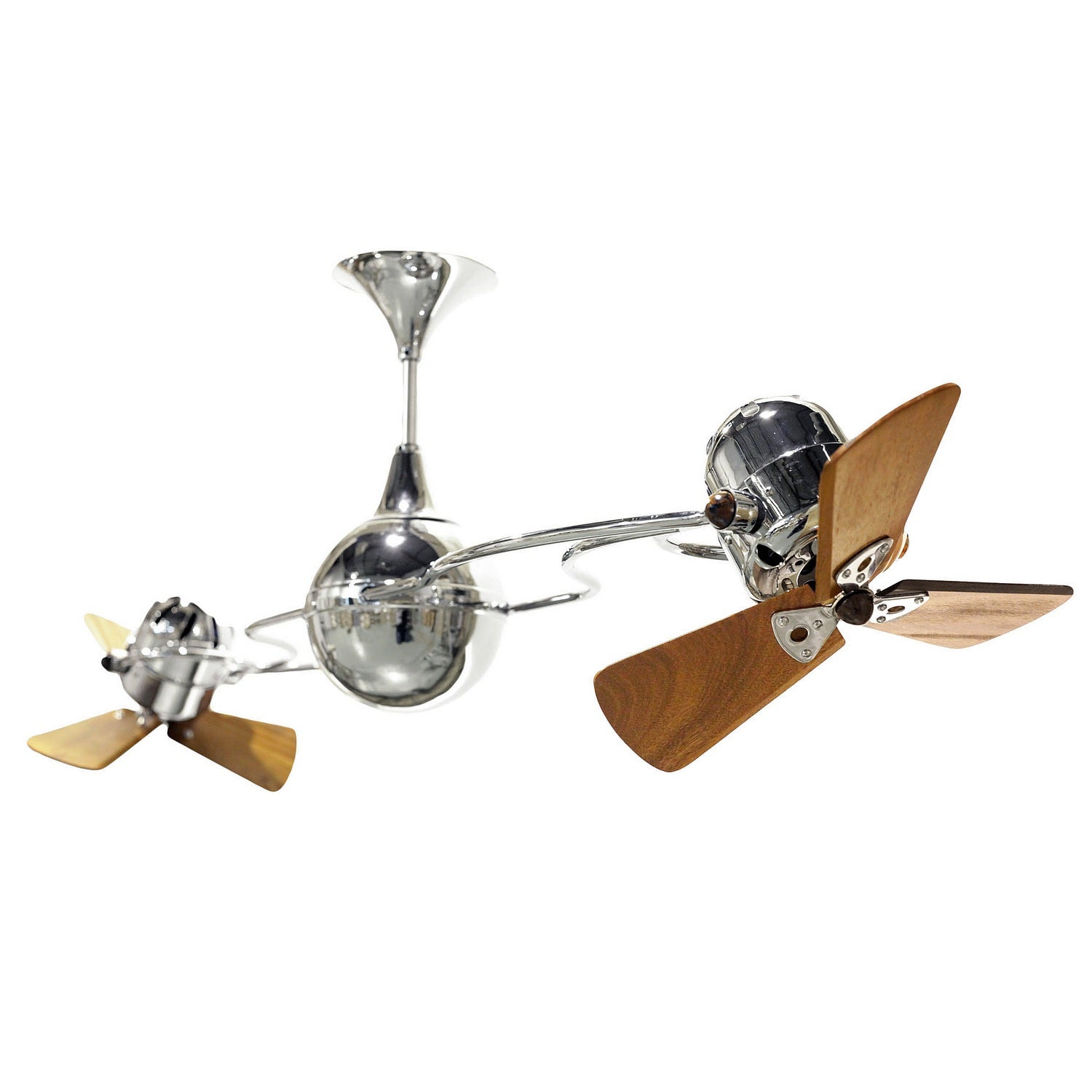 Matthews Fan Company - IV-CR-WD-DAMP - 53"Ceiling Fan - Italo Ventania - Polished Chrome