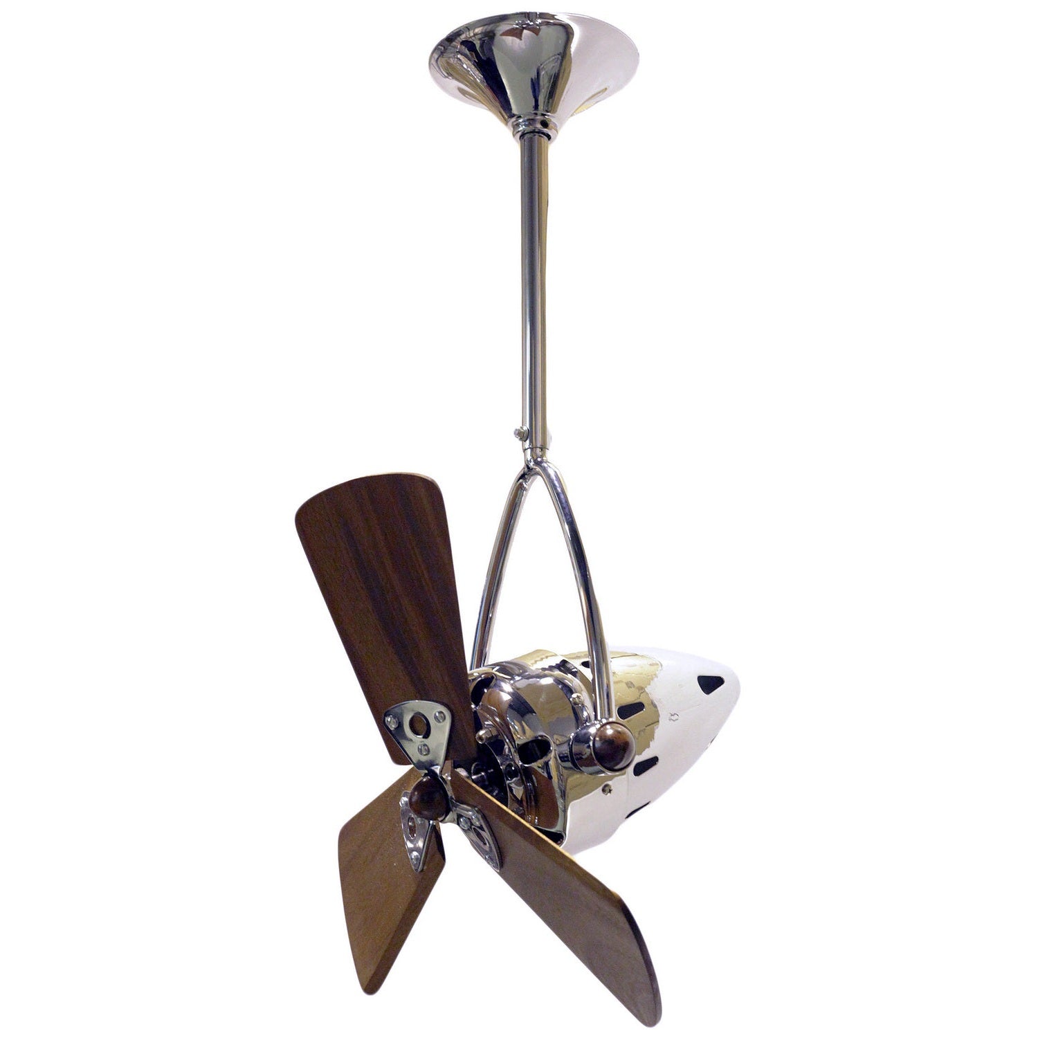 Matthews Fan Company - JD-CR-WD-DAMP - 16"Ceiling Fan - Jarold Direcional - Polished Chrome