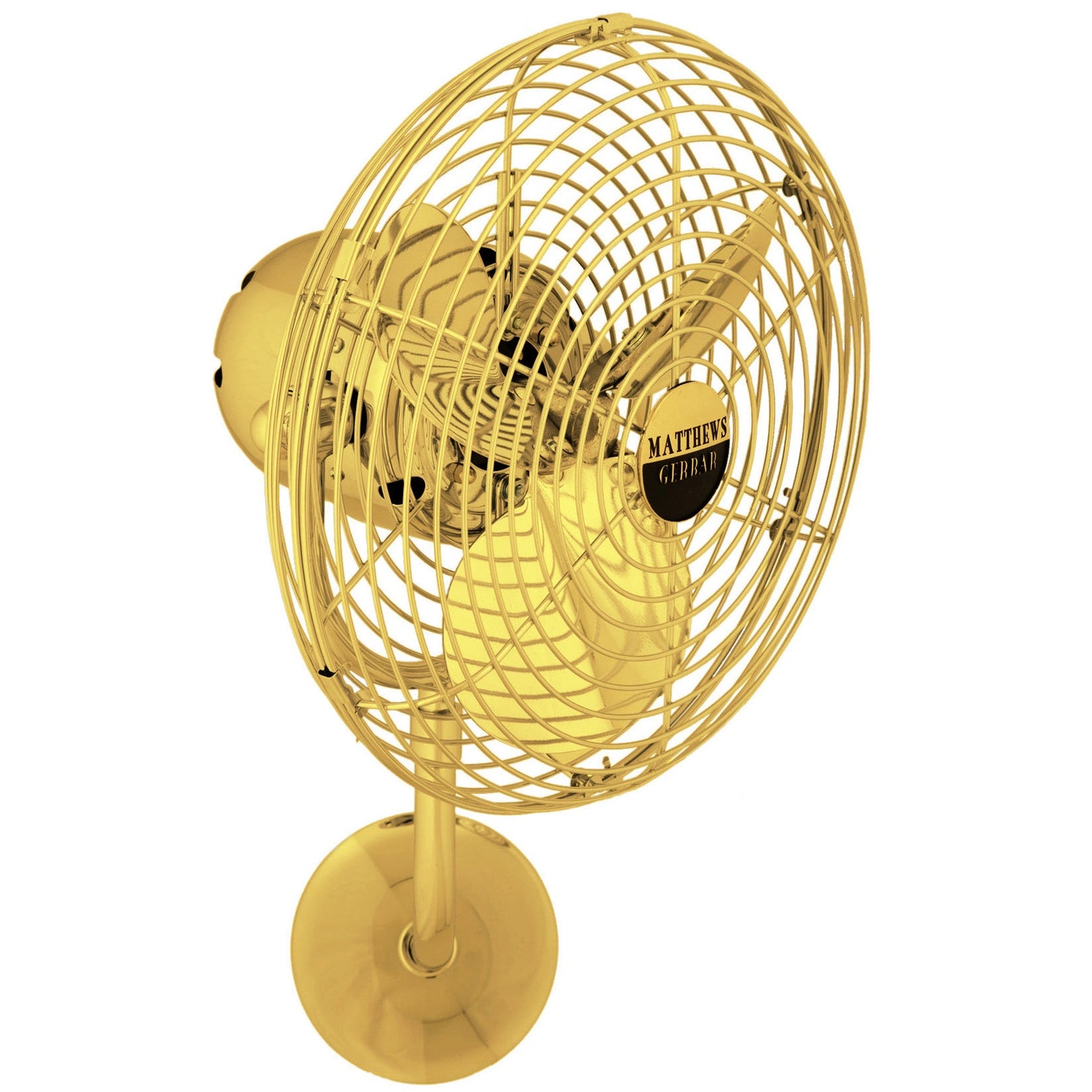 Matthews Fan Company - MP-GOLD-MTL - 19"Wall Fan - Michelle Parede - Ouro