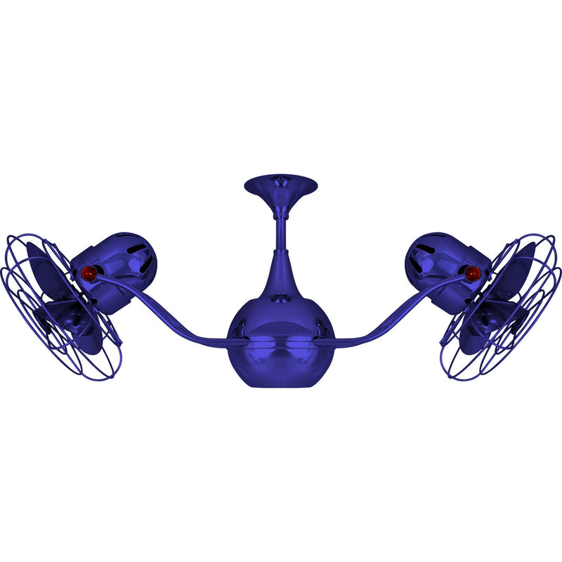 Matthews Fan Company - VB-BLUE-MTL - 42"Ceiling Fan - Vent-Bettina - Blue