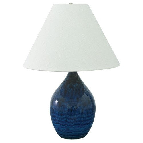 House of Troy - GS400-MID - One Light Table Lamp - Scatchard - Midnight Blue