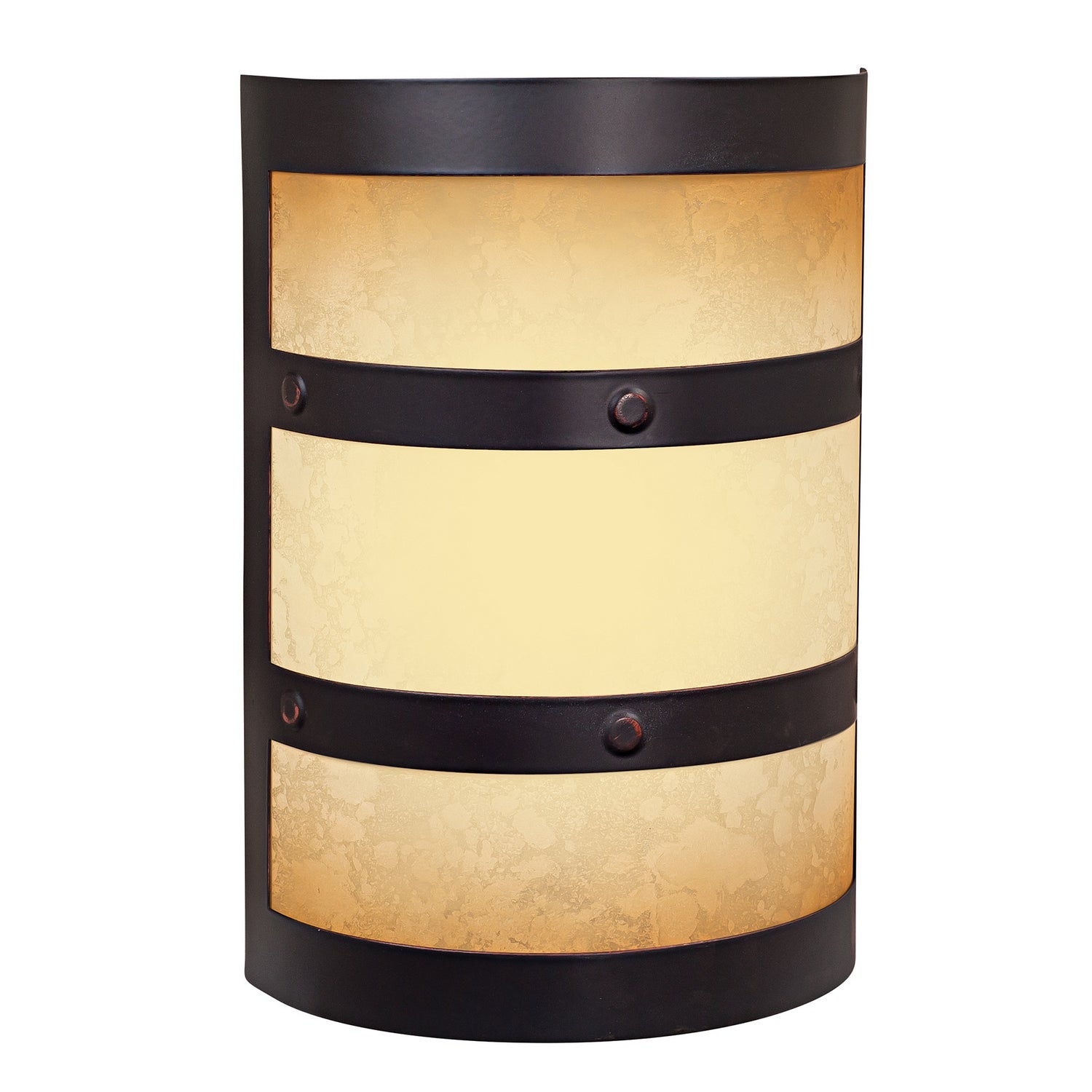 Craftmade - ICH1415-OBG - Half Cylinder Lighted Chime - Designer-Chime Illuminated - Oiled Bronze Gilded