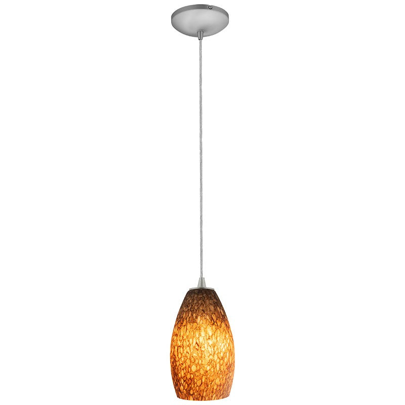 Access - 28012-1C-BS/BRST - One Light Pendant - Champagne - Brushed Steel