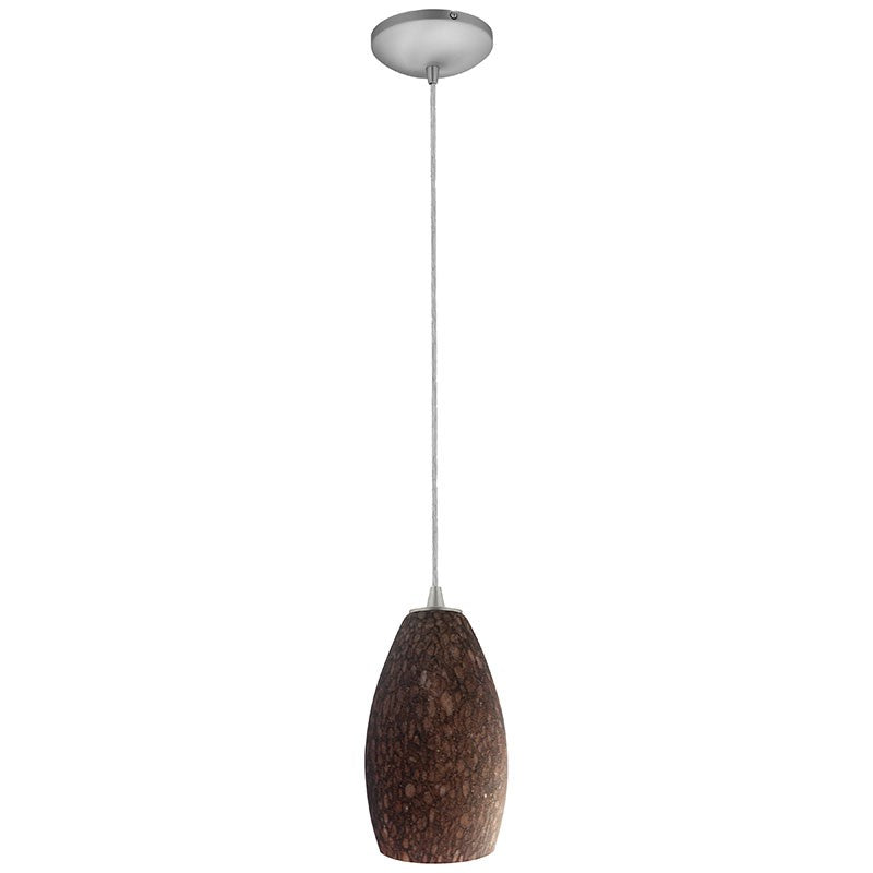 Access - 28012-1C-BS/BRST - One Light Pendant - Champagne - Brushed Steel