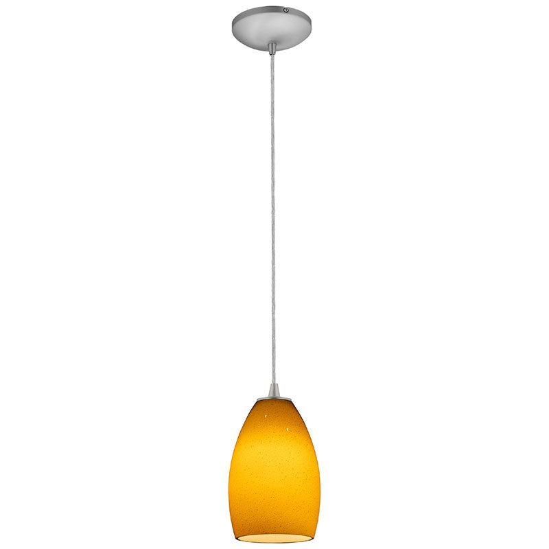 Access - 28012-1C-BS/MYA - One Light Pendant - Champagne - Brushed Steel