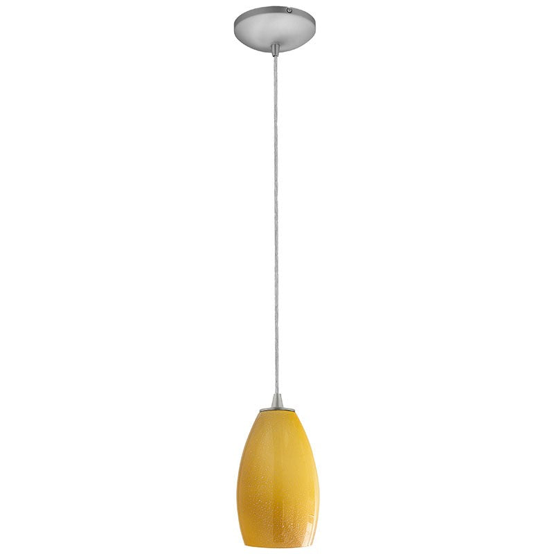 Access - 28012-1C-BS/MYA - One Light Pendant - Champagne - Brushed Steel