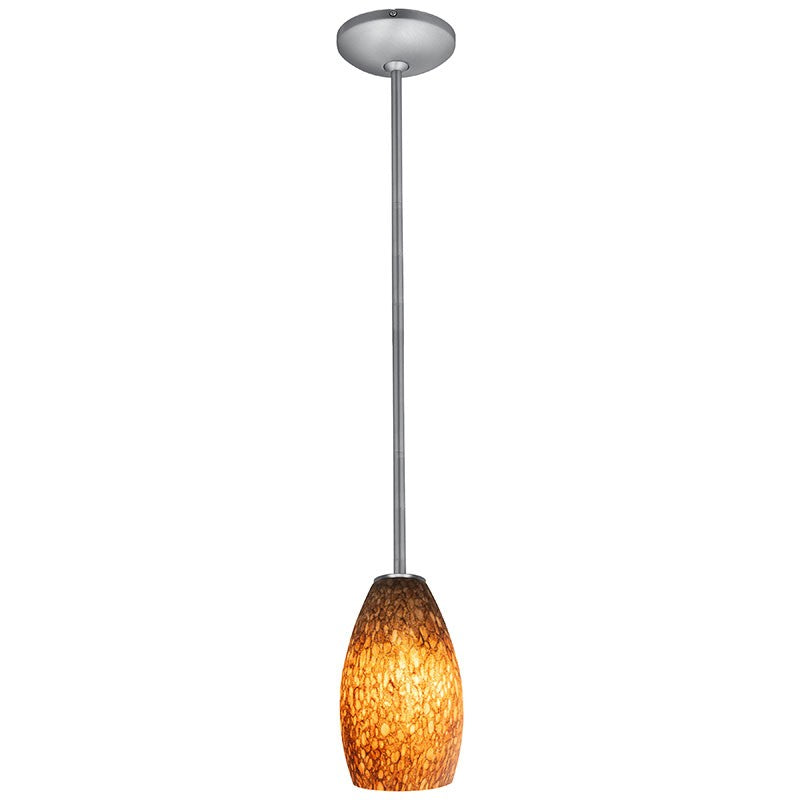 Access - 28012-1R-BS/BRST - One Light Pendant - Champagne - Brushed Steel
