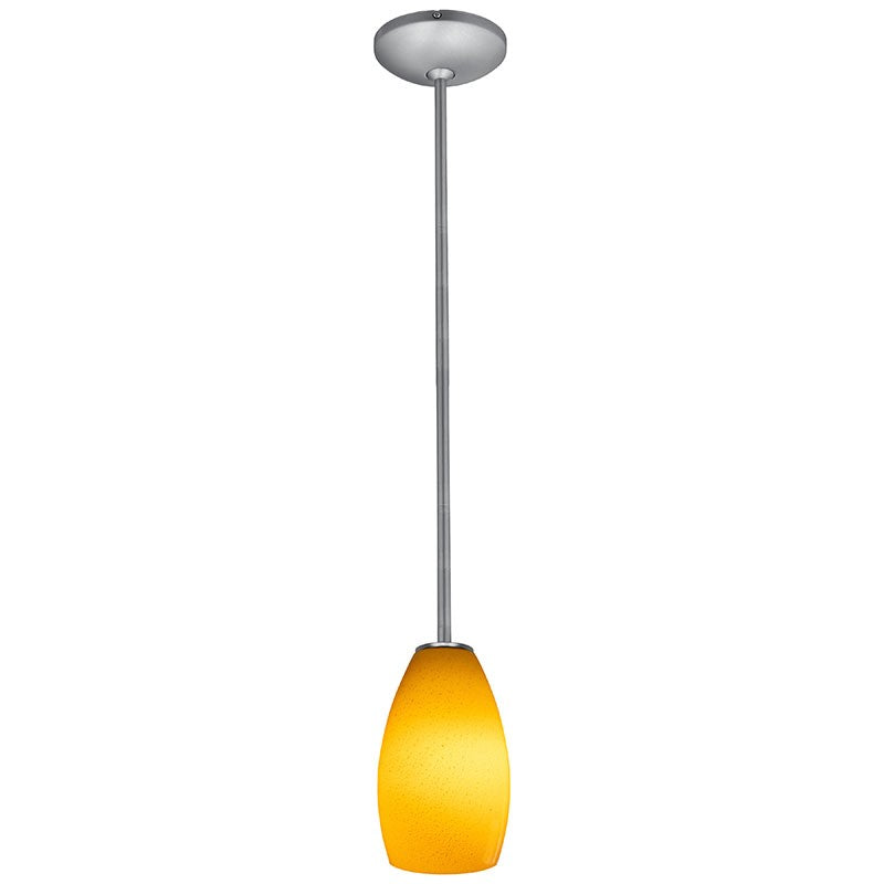Access - 28012-1R-BS/MYA - One Light Pendant - Champagne - Brushed Steel