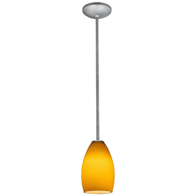 Access - 28012-1R-BS/MYA - One Light Pendant - Champagne - Brushed Steel