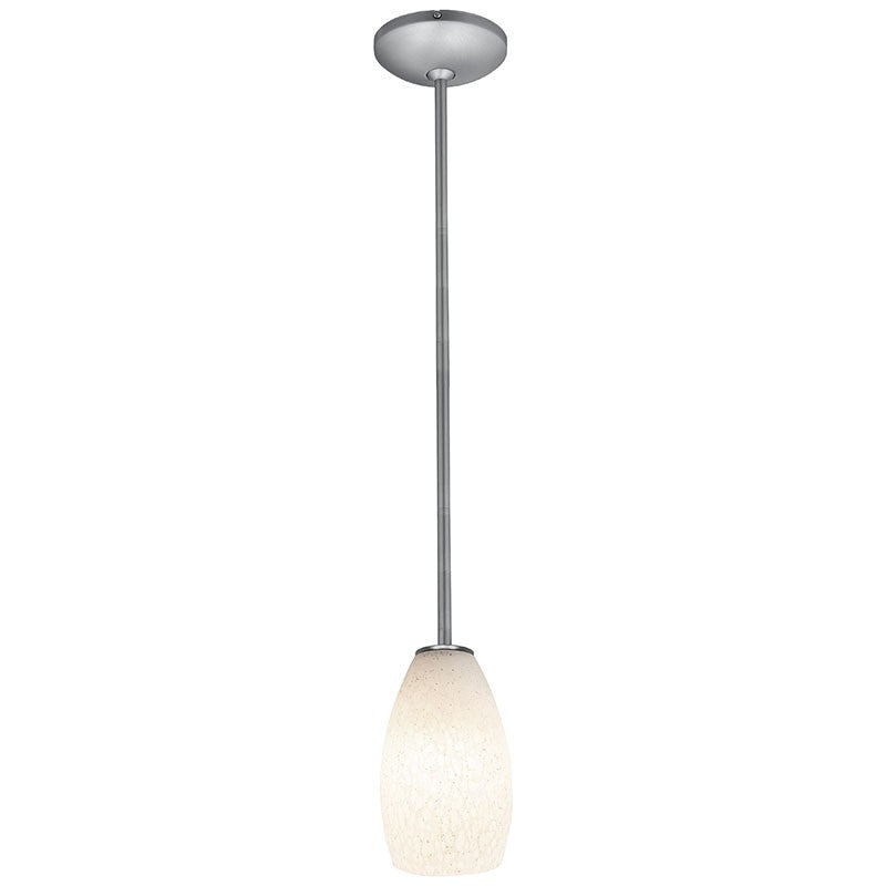 Access - 28012-1R-BS/WHST - One Light Pendant - Champagne - Brushed Steel