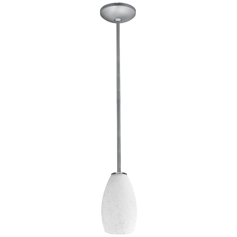 Access - 28012-1R-BS/WHST - One Light Pendant - Champagne - Brushed Steel