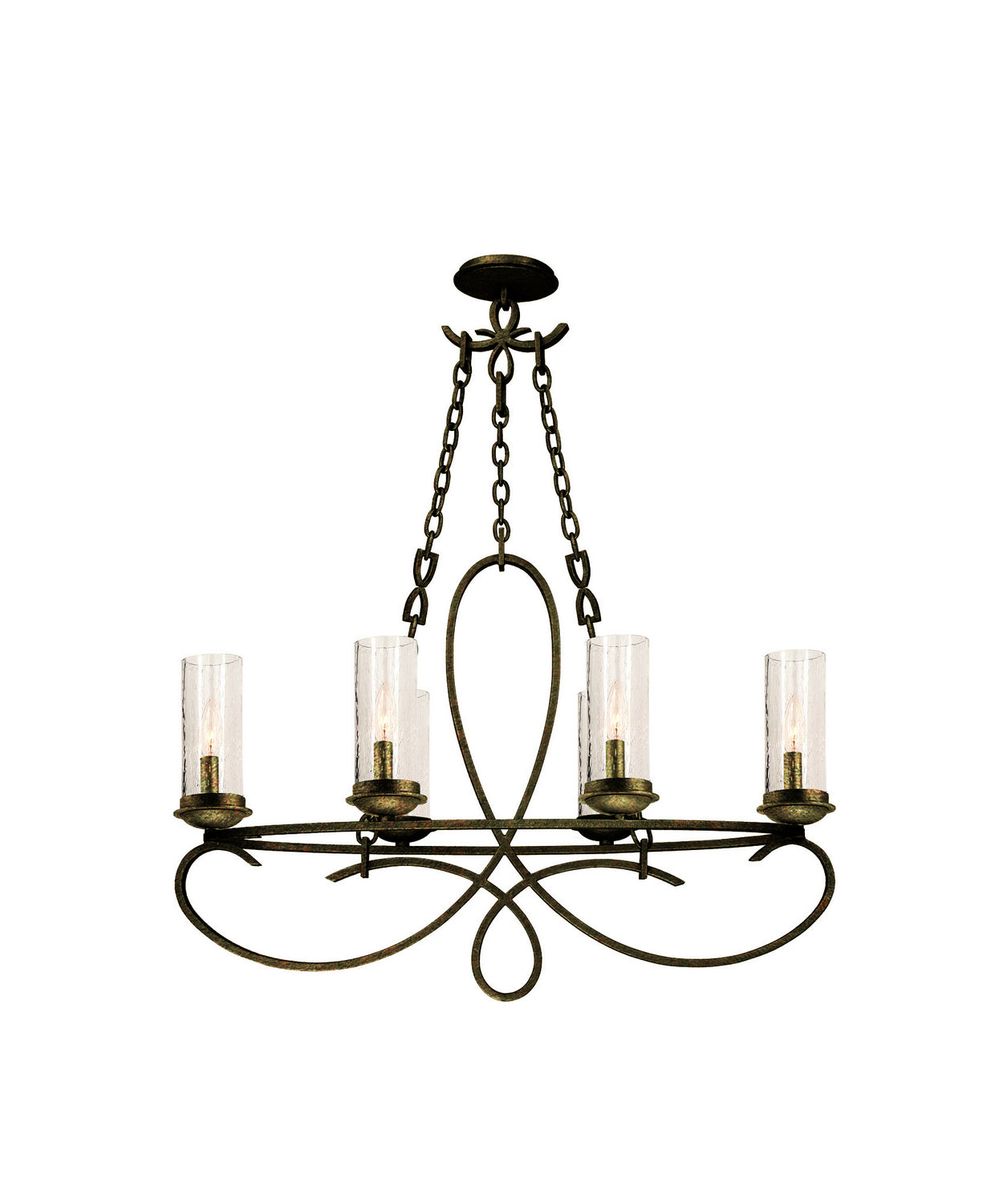 Kalco - 2673HB/1100 - Six Light Chandelier - Grayson - Heirloom Bronze