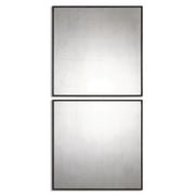 Uttermost - 13932 - Mirror, Set Of 2 - Matty Squares - Aged Black w/Red