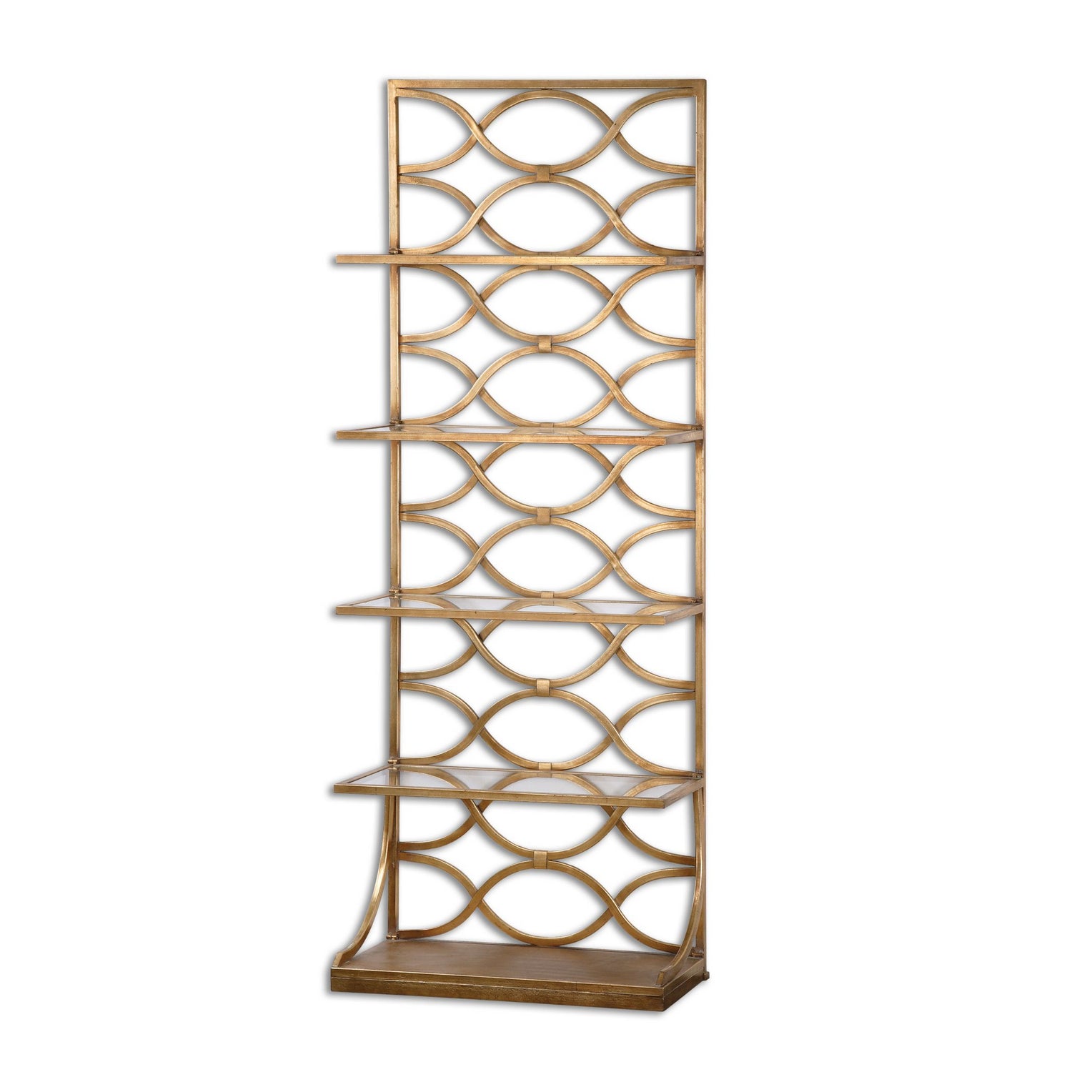 Uttermost - 24447 - Etagere - Lashaya - Gold Leaf