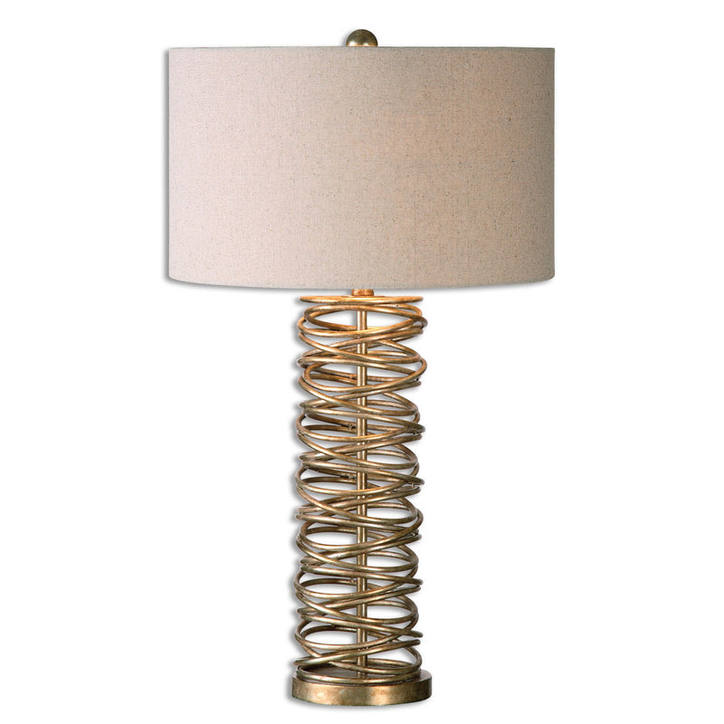 Uttermost - 26609-1 - One Light Table Lamp - Amarey - Antiqued Silver Champagne