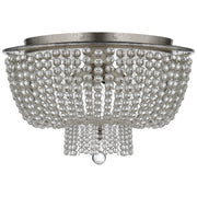Visual Comfort Signature - ARN 4102BSL-CG - Four Light Flush Mount - Jacqueline - Burnished Silver Leaf