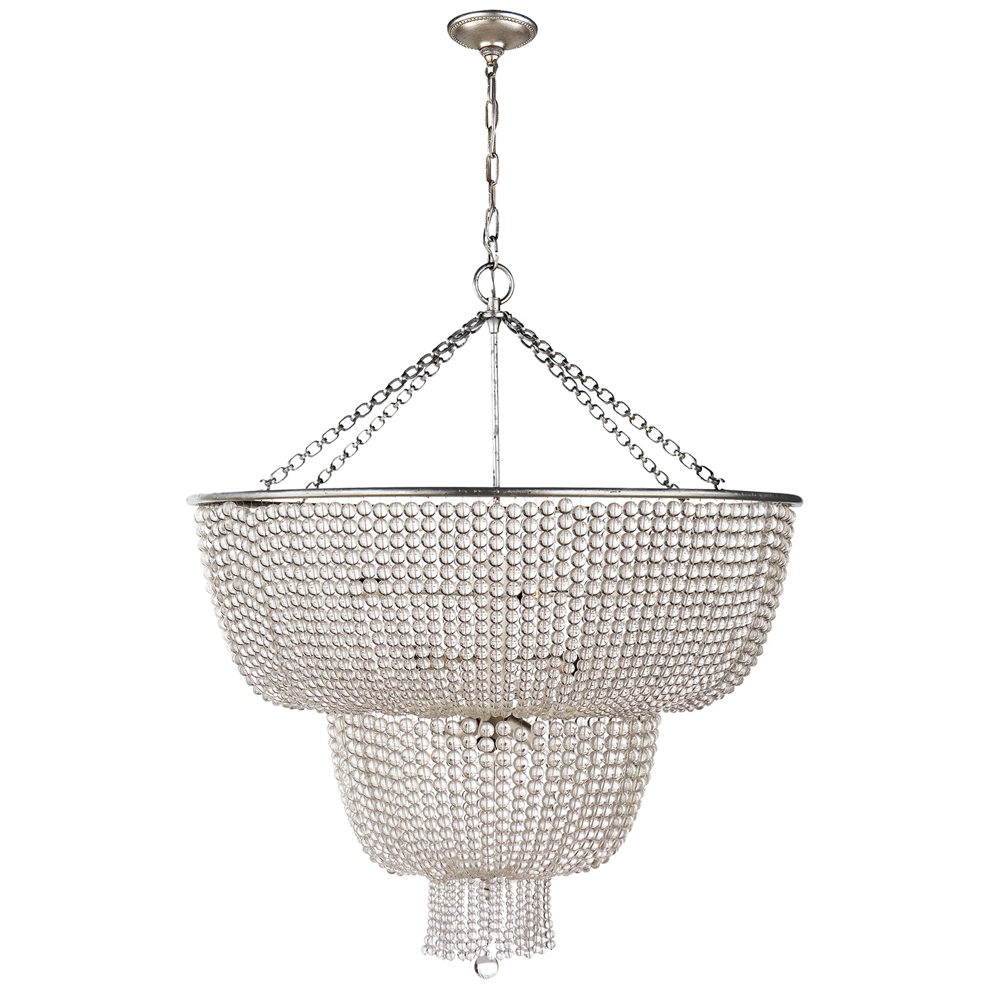 Visual Comfort Signature - ARN 5104BSL-CG - 12 Light Chandelier - Jacqueline - Burnished Silver Leaf