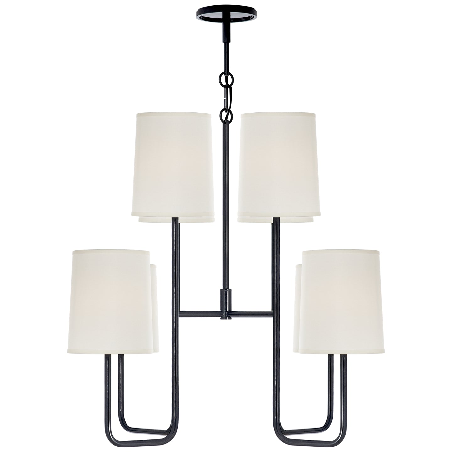 Visual Comfort Signature - BBL 5081C-S - Eight Light Chandelier - Go Lightly - Charcoal