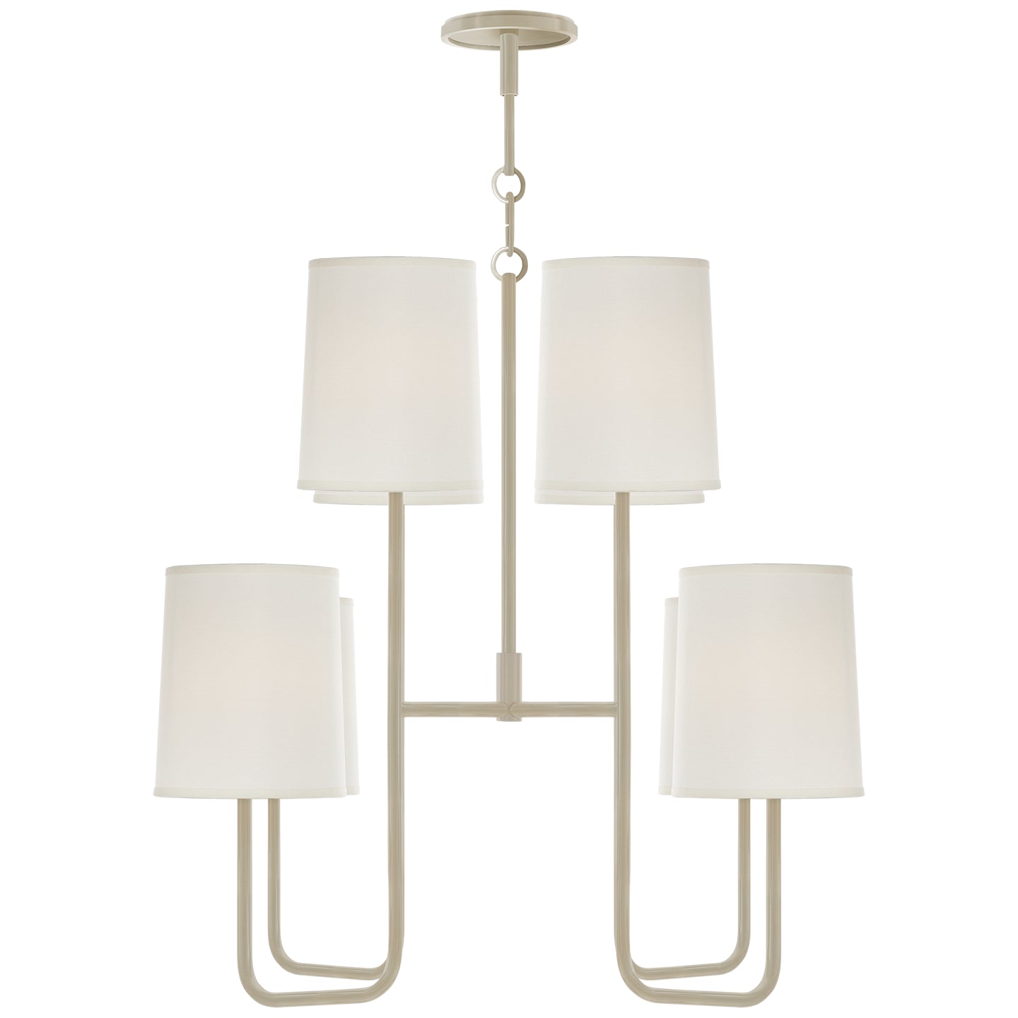 Visual Comfort Signature - BBL 5081CW-S - Eight Light Chandelier - Go Lightly - China White