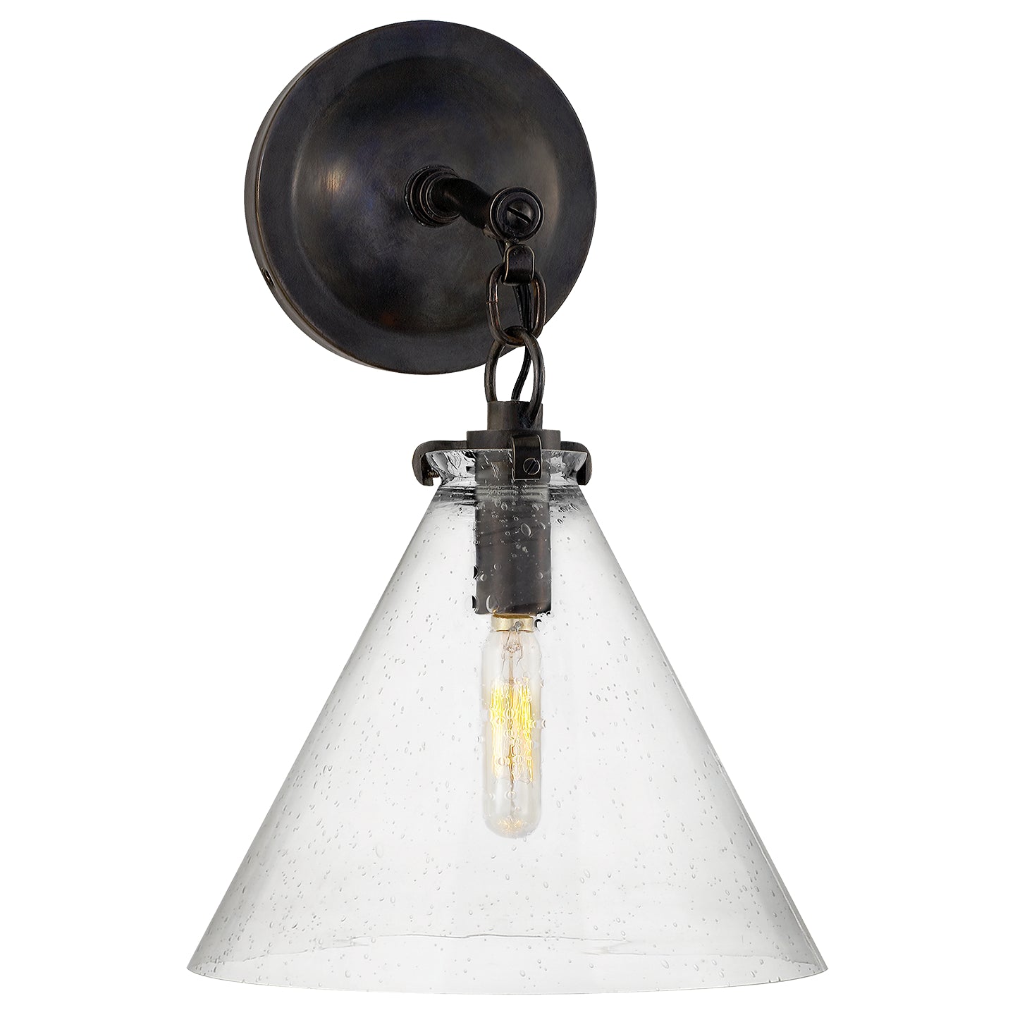 Visual Comfort Signature - TOB 2225BZ/G6-SG - One Light Wall Sconce - Katie Conical - Bronze