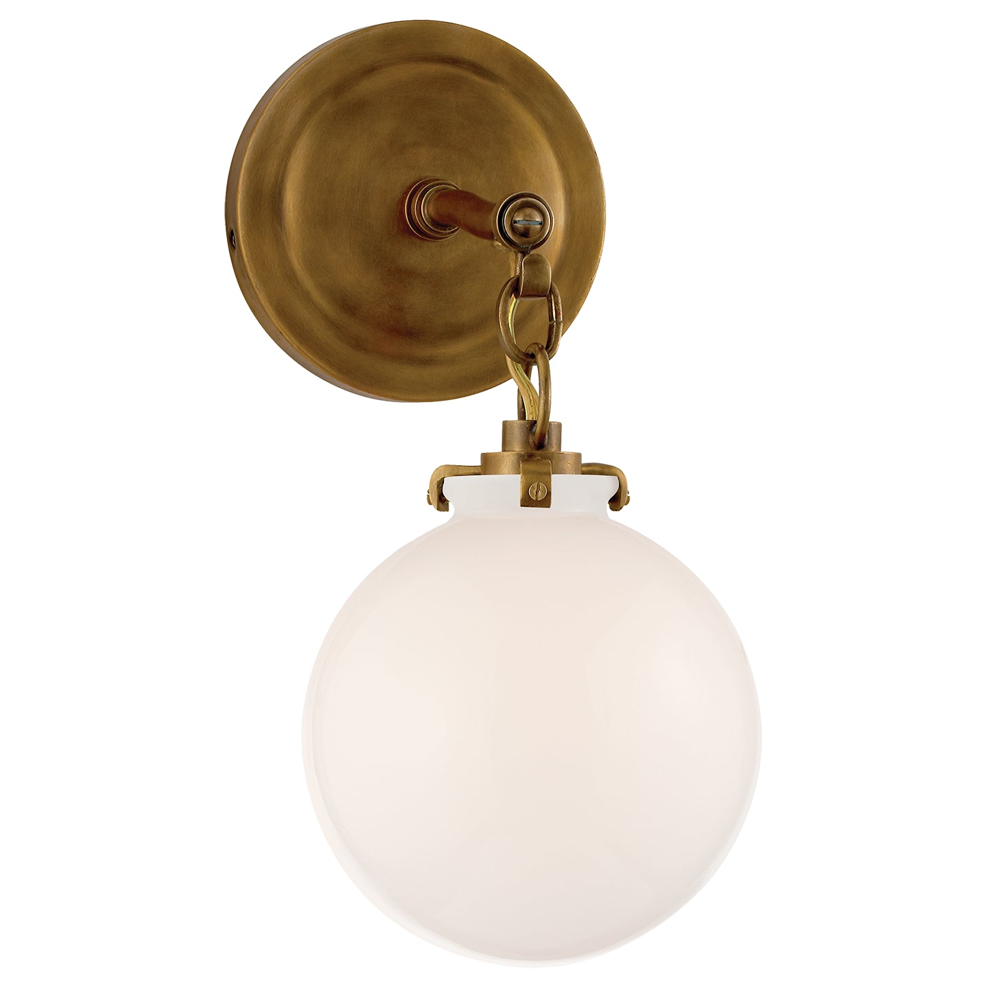 Visual Comfort Signature - TOB 2225HAB/G4-WG - One Light Wall Sconce - Katie Globe - Hand-Rubbed Antique Brass