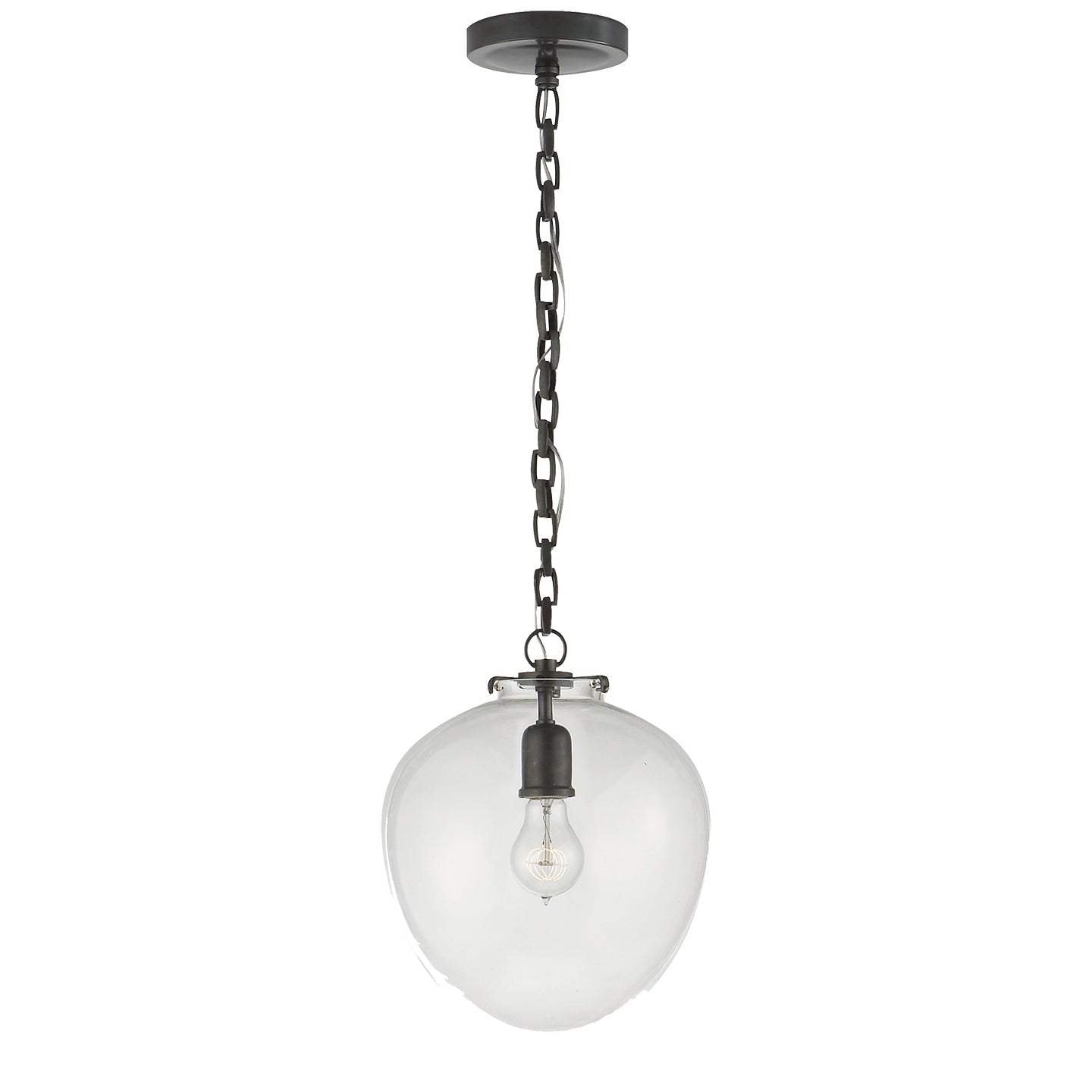 Visual Comfort Signature - TOB 5226BZ/G2-CG - One Light Pendant - Katie Acorn - Bronze