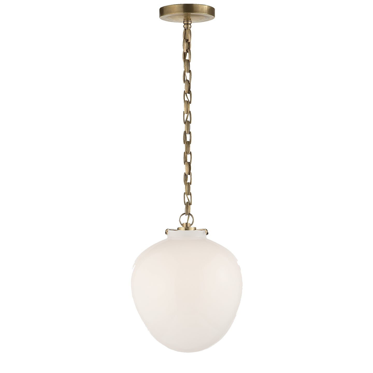 Visual Comfort Signature - TOB 5226HAB/G2-WG - One Light Pendant - Katie Acorn - Hand-Rubbed Antique Brass