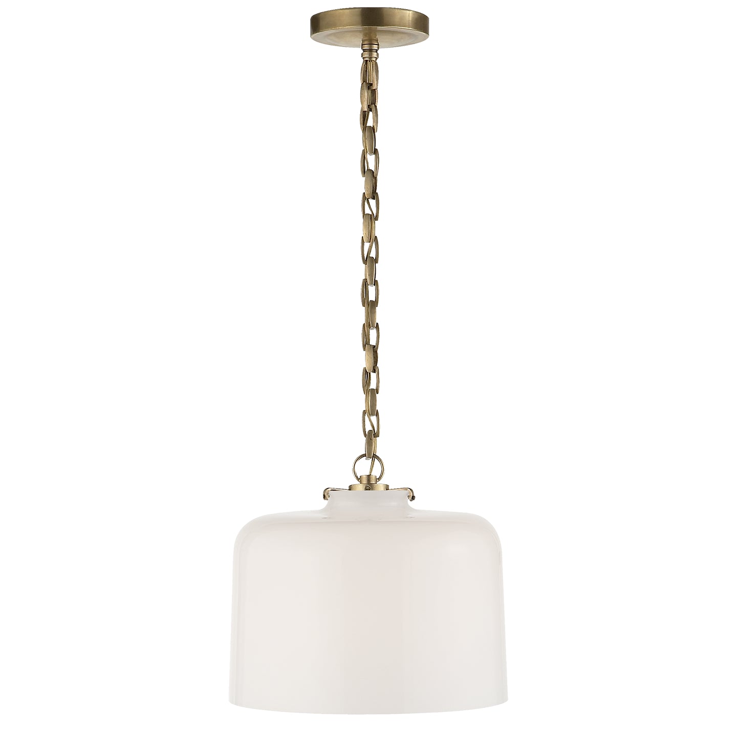 Visual Comfort Signature - TOB 5226HAB/G5-WG - One Light Pendant - Katie Dome - Hand-Rubbed Antique Brass