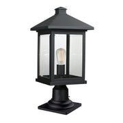 Z-Lite - 531PHBR-533PM-BK - One Light Outdoor Pier Mounted Fixture - Portland - Black