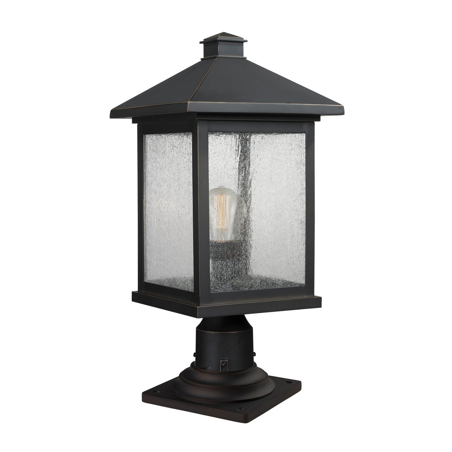 Z-Lite - 531PHBR-533PM-ORB - One Light Outdoor Pier Mounted Fixture - Portland - Oil Rubbed Bronze