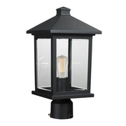 Z-Lite - 531PHMR-BK - One Light Outdoor Post Mount Fixture - Portland - Black