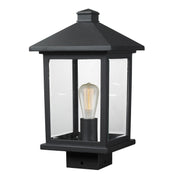 Z-Lite - 531PHMS-BK - One Light Outdoor Post Mount Fixture - Portland - Black