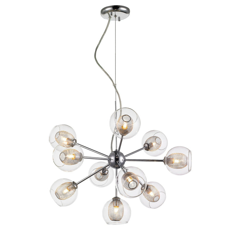 Z-Lite - 905-10C - Ten Light Chandelier - Auge - Chrome