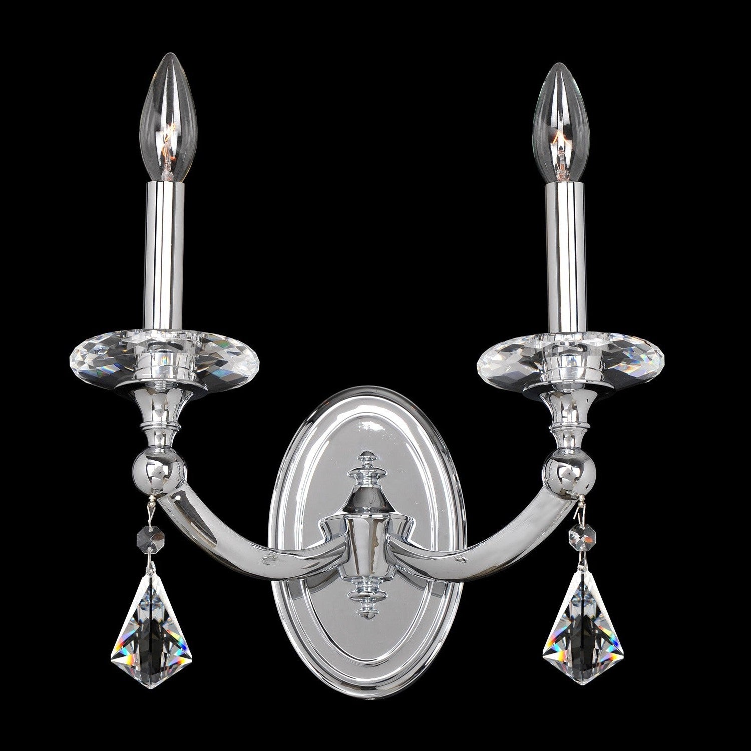 Allegri - 012122-010-FR001 - Two Light Wall Bracket - Floridia - Chrome