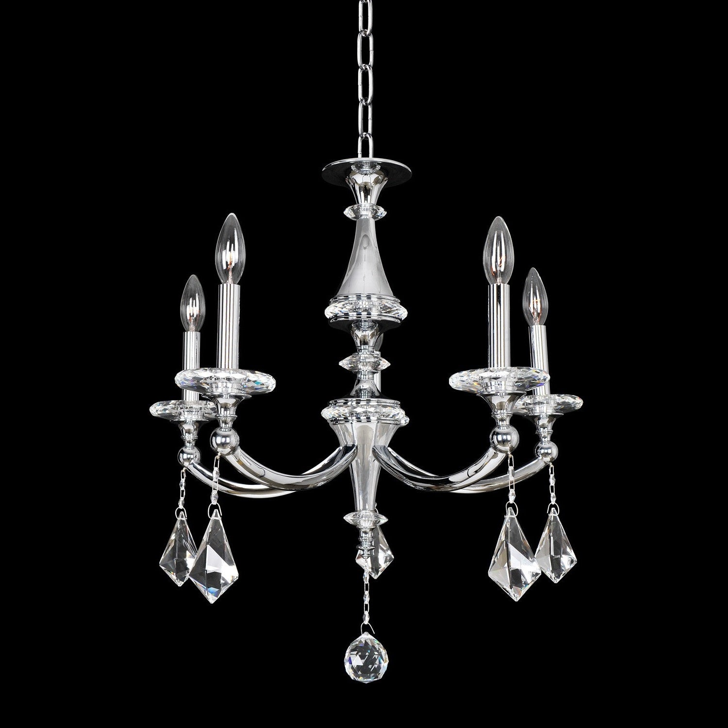 Allegri - 012170-010-FR001 - Five Light Chandelier - Floridia - Chrome