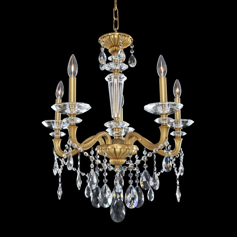 Allegri - 021770-032-FR001 - Five Light Chandelier - Jolivet - Historic Brass