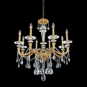 Allegri - 021771-032-FR001 - Eight Light Chandelier - Jolivet - Historic Brass