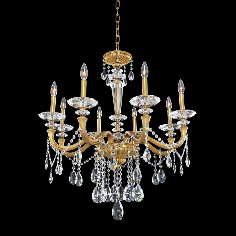 Allegri - 021771-032-FR001 - Eight Light Chandelier - Jolivet - Historic Brass