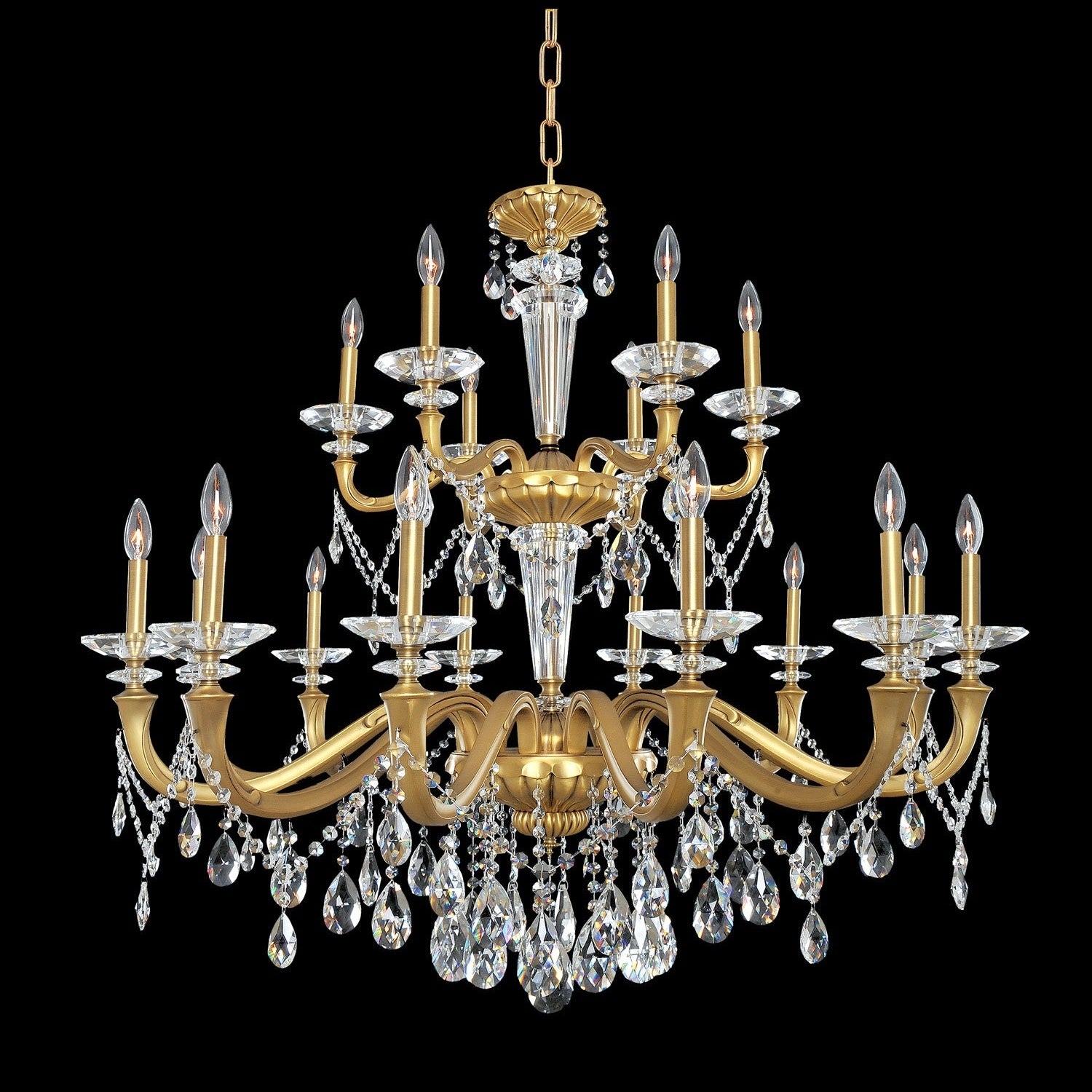 Allegri - 021773-032-FR001 - 18 Light Chandelier - Jolivet - Historic Brass