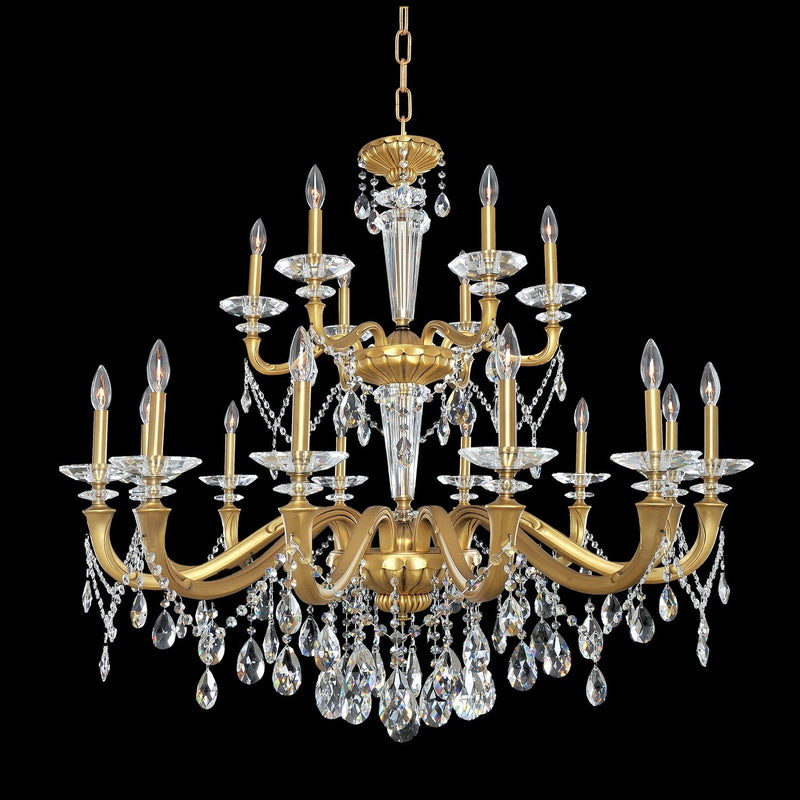 Allegri - 021773-032-FR001 - 18 Light Chandelier - Jolivet - Historic Brass